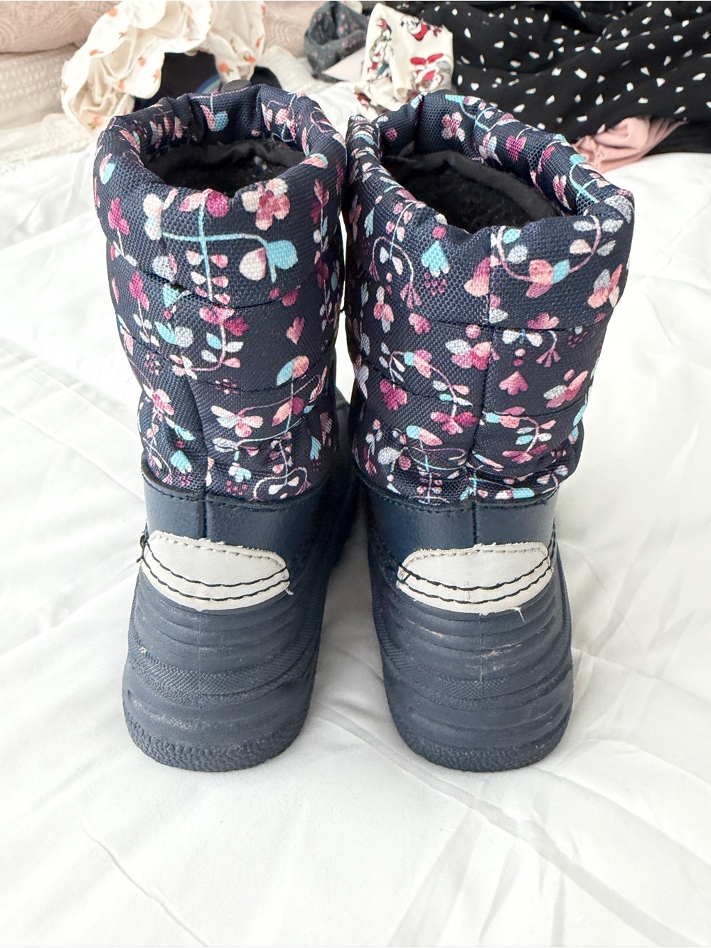 Reima Nefar Winter Toddler Girl Snow Boots Floral Size US 10/10.5 - Picture 5 of 6